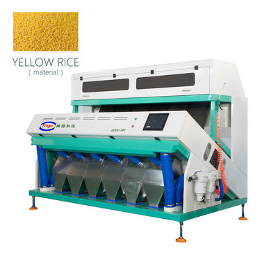 SGS 384は穀物色の選別機機械10T工程能力をシュートで降ろす